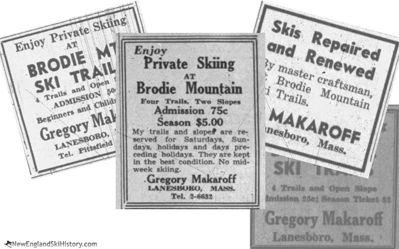 1930s Brodie advertisements