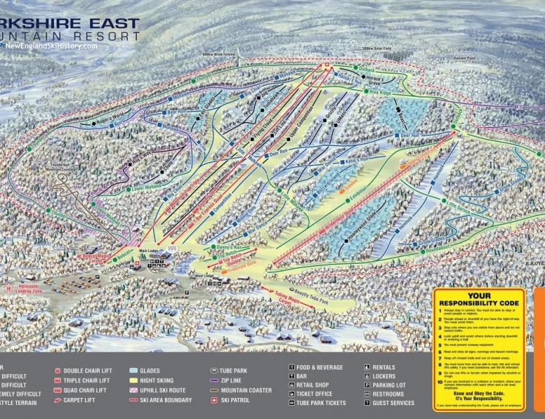 2023-24 Berkshire East Trail Map