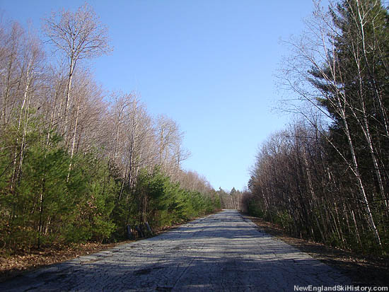 Possibly the access road - a vacant, dead end road, paved two lanes wide near the foot of North Uncanoonuc Mountain (2011)