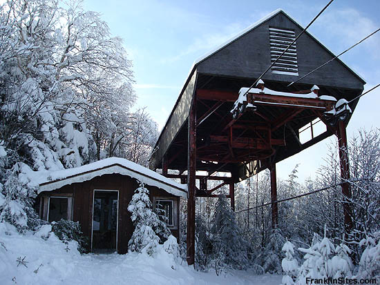 Top of old ski area chairlift (2008)