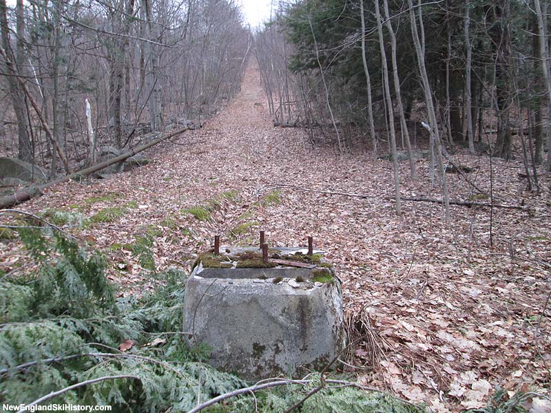 Looking up the former lift line (2014)