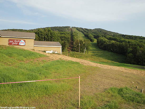 Looking up the proposed lift line (July 2011)
