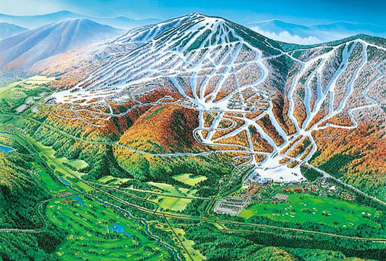 2003 rendering of Okemo and Jackson Gore