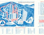1980s Berkshire East Trail Map