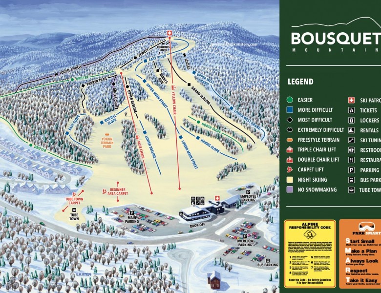 2023-24 Bousquet Trail Map