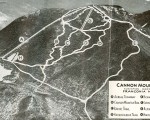 1940s Cannon Mountain Trail Map