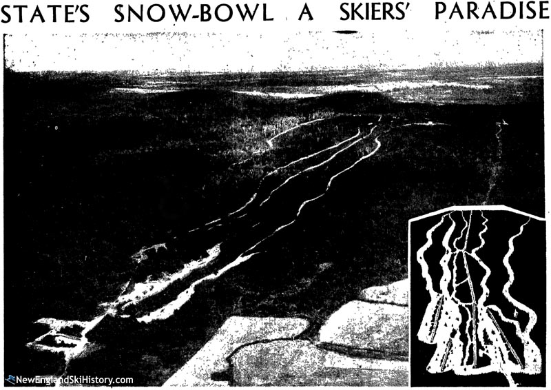 A 1947 rendering of Mohawk Mountain