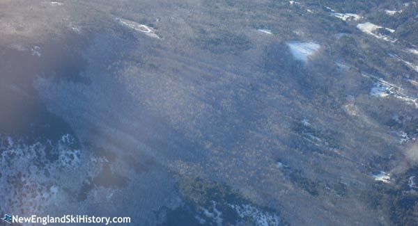 An aerial view of Burnt Meadow Mountain ski area (2008)