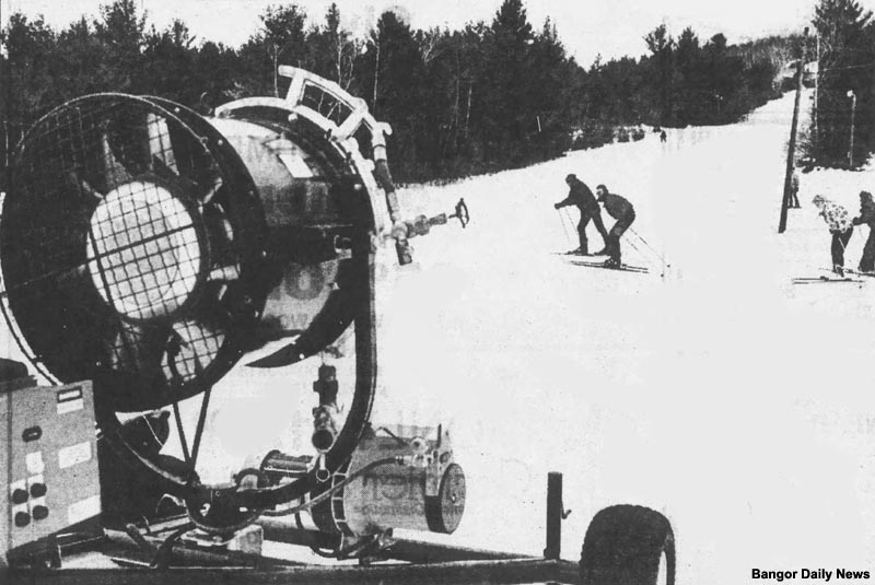 An SMI snowgun at Hermon in the mid 1980s