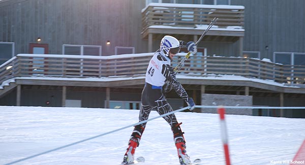 Kents Hill rope tow and the Liz Cross Mellen Lodge