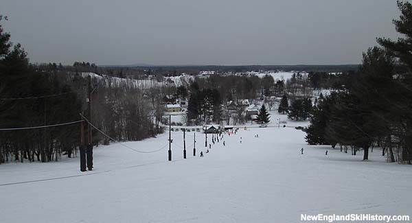 Looking down the Powderhouse Hill slope (2015)