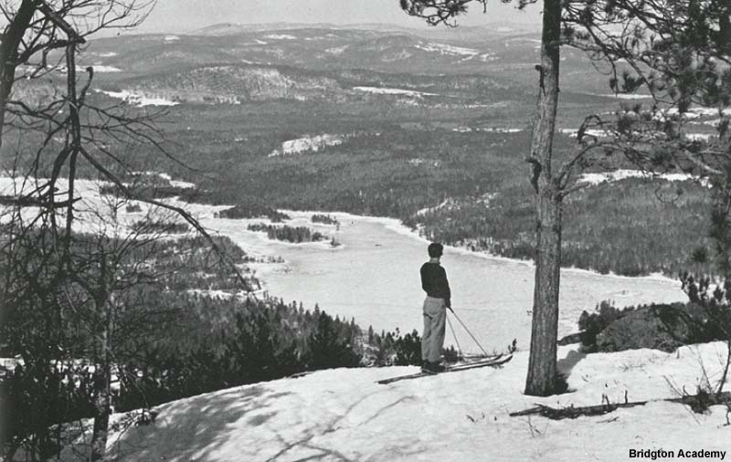 Early skiing on Pleasant Mountain