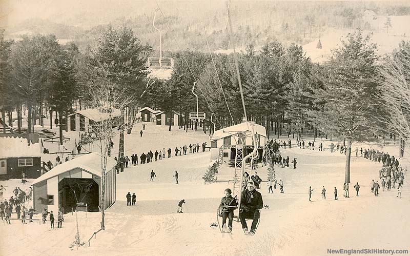 The (future) West Lodge, Competition T-Bar, and Summit Double in the late 1960s