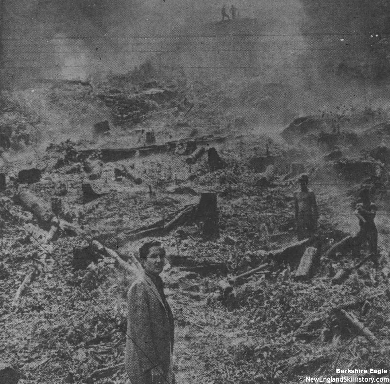 Clearing for the chairlift expansion (July 1962)