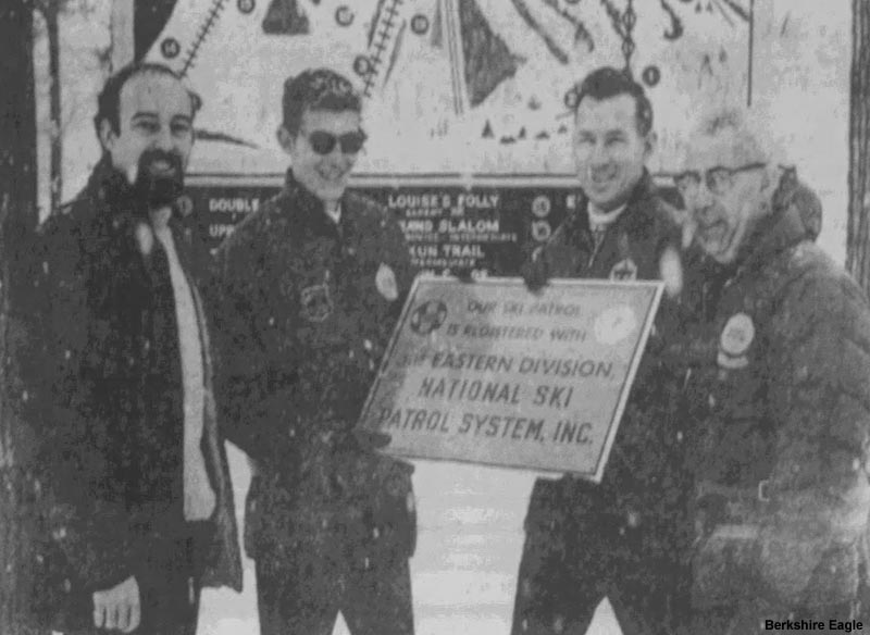 Owner Michael Bakwin, patrol director Cal Cadwell, Huck Finn, and Warren Sears (1968)