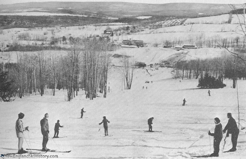 One of the slopes in the 1950s or early 1960s