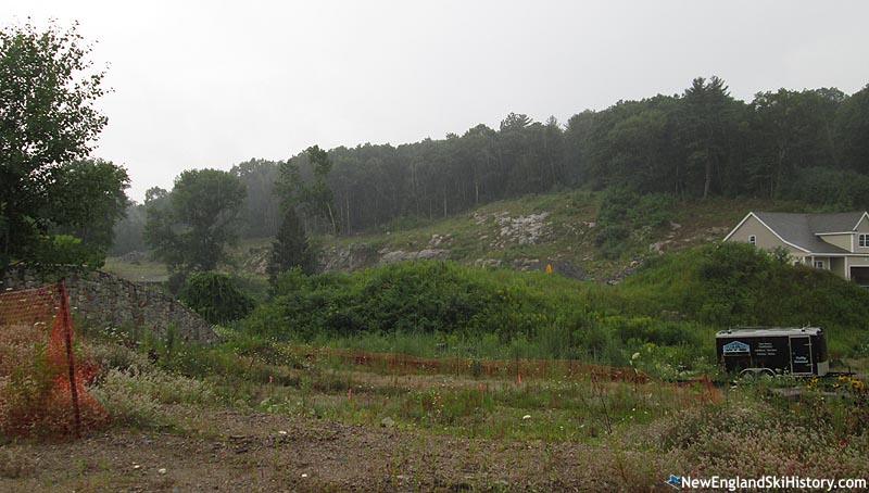 The former base lodge location in 2014