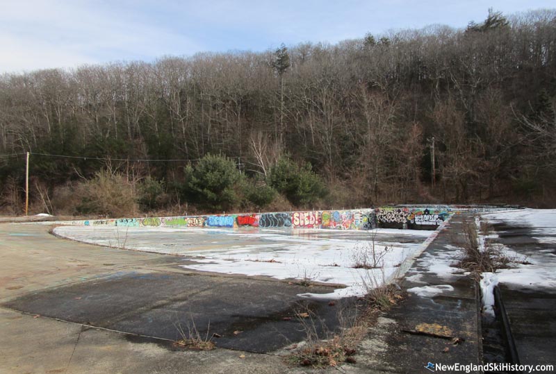 The abandoned Mt. Tom base area (February 2022)