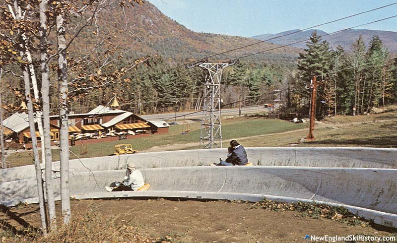 The alpine slide circa the late 1970s or early 1980s
