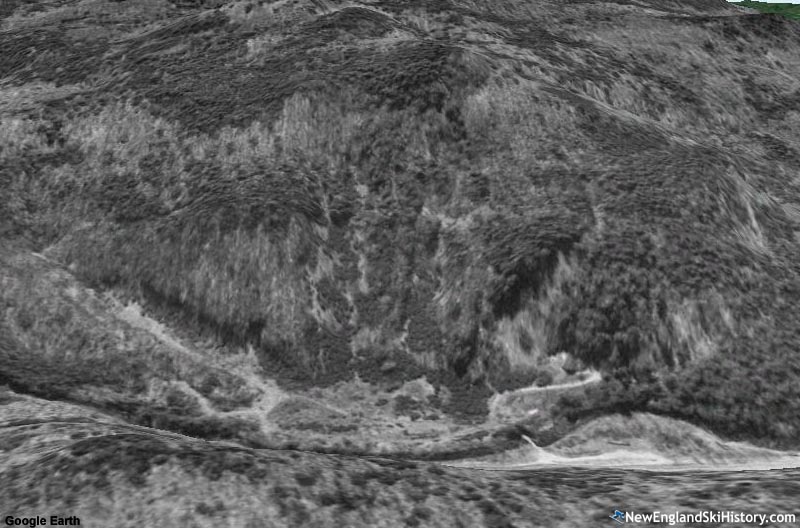 Aerial image of the defunct Pinnacle ski area (1998)