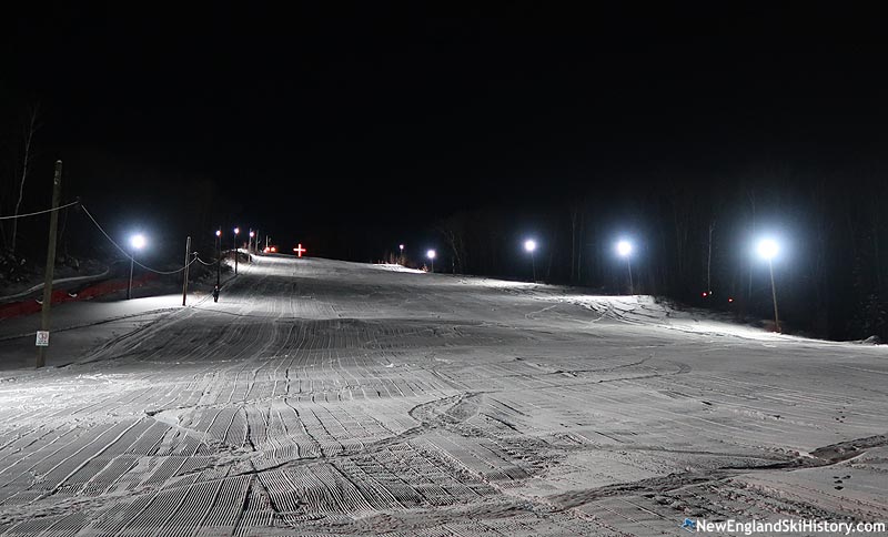 Looking up the main slope (2018)