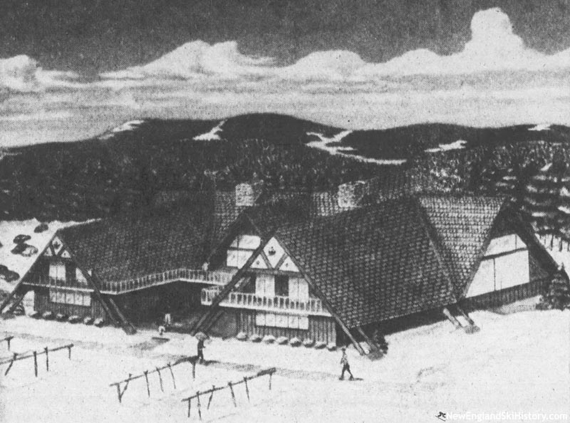A 1968 rendering of the new base lodge