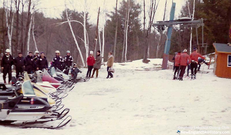 Dedication of the Storrs Hill pomalift (January 1973)