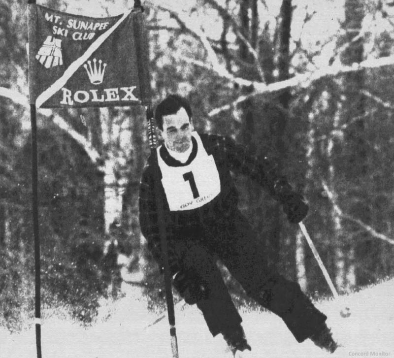 Governor Judd Gregg racing at Sunapee in 1992