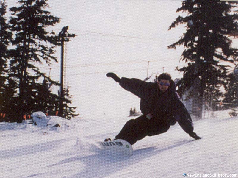 Snowboarding at Temple during the 1990s