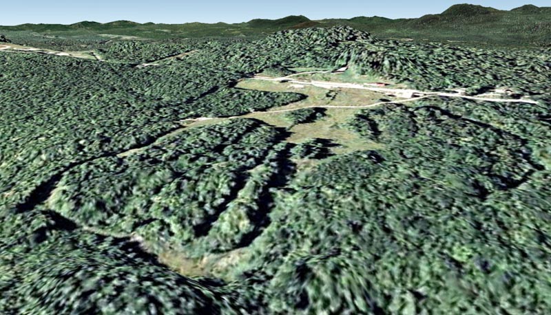 A 2005 Google Earth rendering of Woody Glen