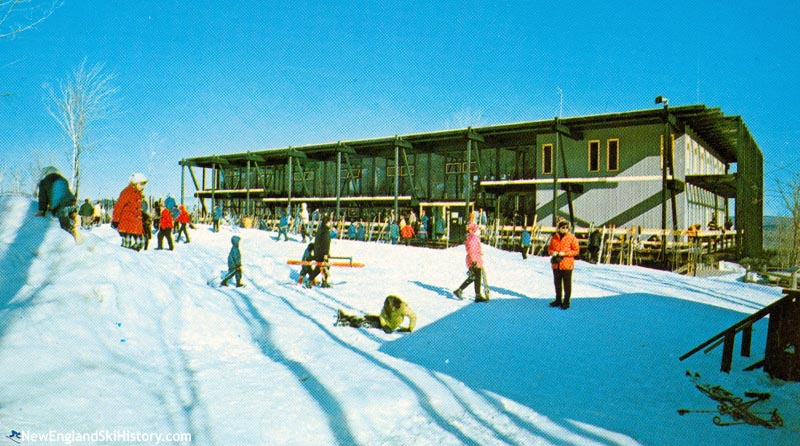 Haystack's lower base lodge in the 1960s