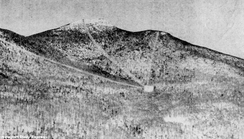 A 1956 rendering of the Jay Peak ski area proposal
