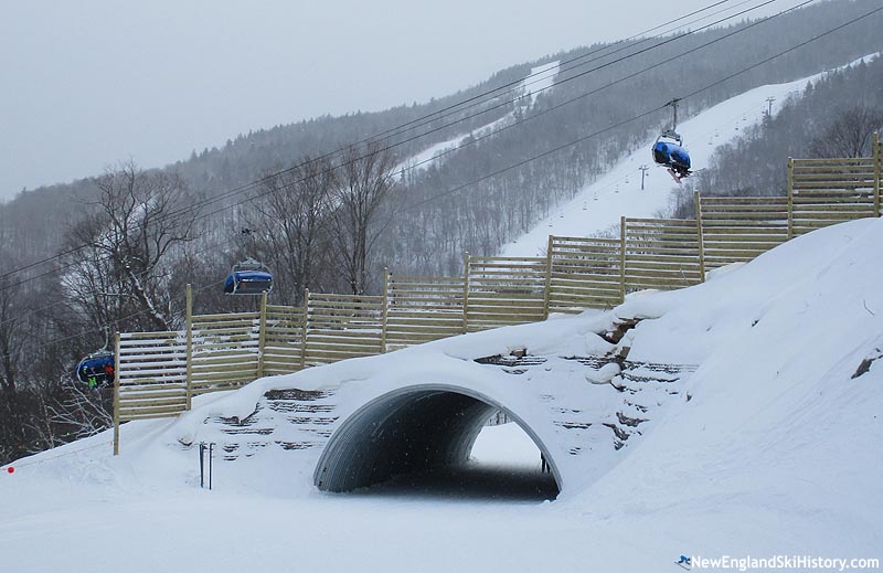 The Snowdon Six Express and lower snow tunnel (December 2018)