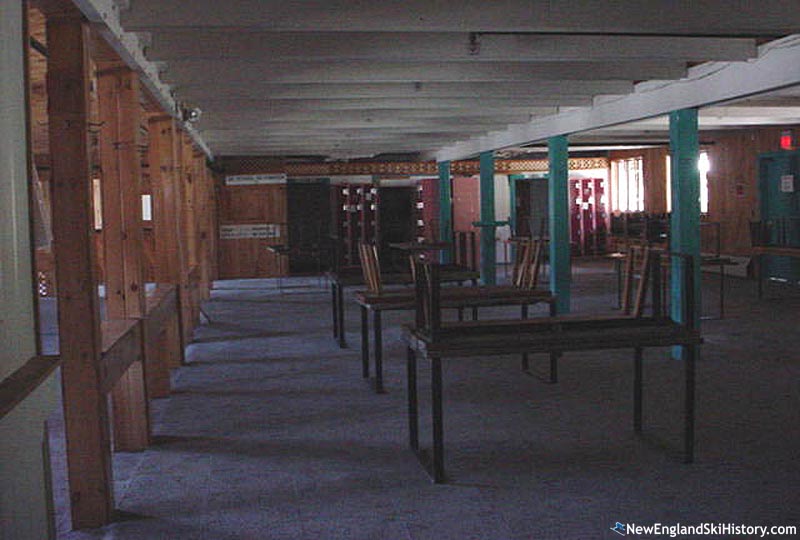 The cafeteria in the shuttered Maple Valley base lodge (2002)