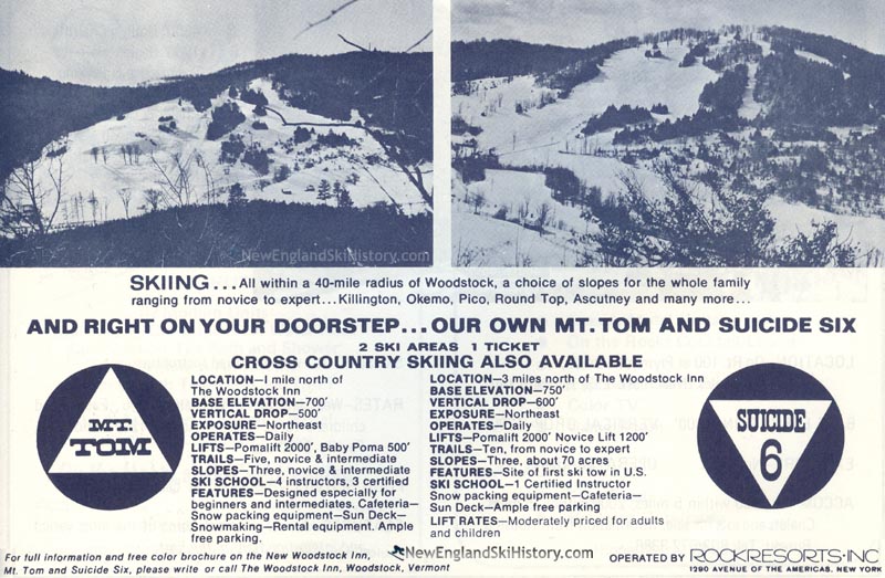 Mt. Tom History - Vermont - NewEnglandSkiHistory.com