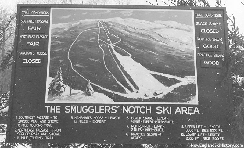 Smugglers Notch in the late 1950s