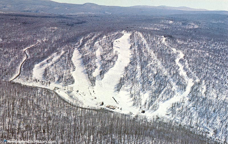 The Snow Valley aerial after the installation of the chairlift