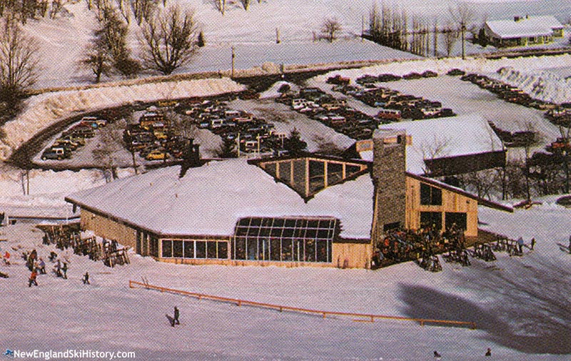 The new base lodge in the late 1970s/early 1980s