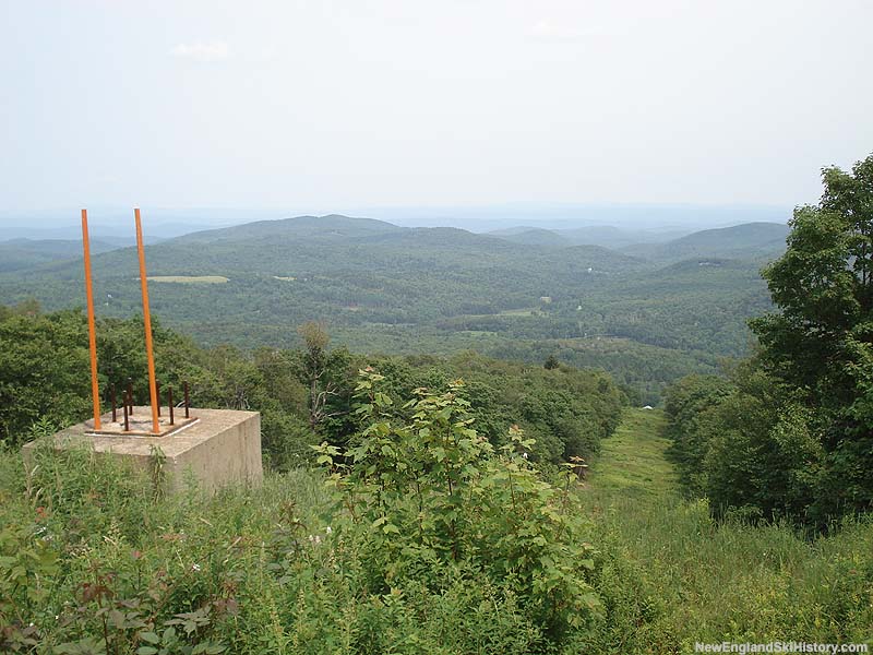 A chairlift footing on the Showcase Trail (2006)