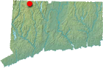 Hartland Mountain location map