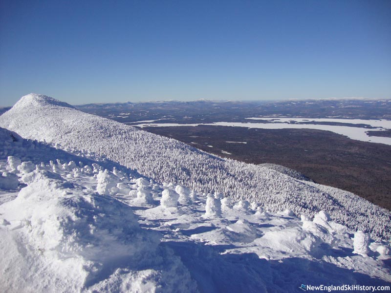 West Peak and northern slope as seen from Avery Peak (January 2010)