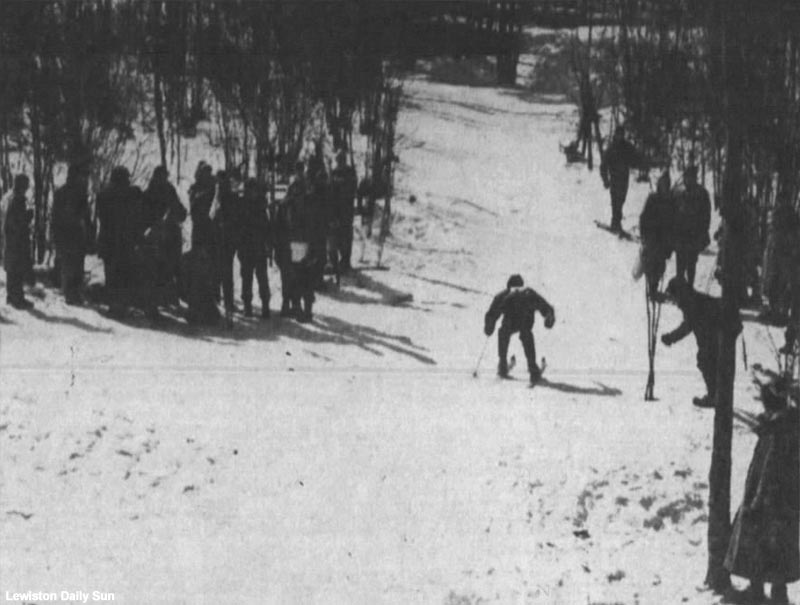 The 1954 State Interscholastic Ski Meet at Sabattus Mountain