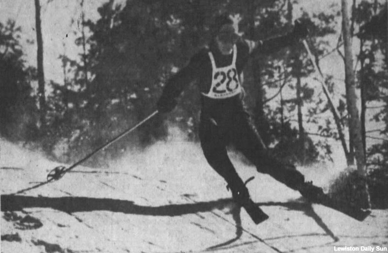 The 1954 State Interscholastic Ski Meet at Sabattus Mountain