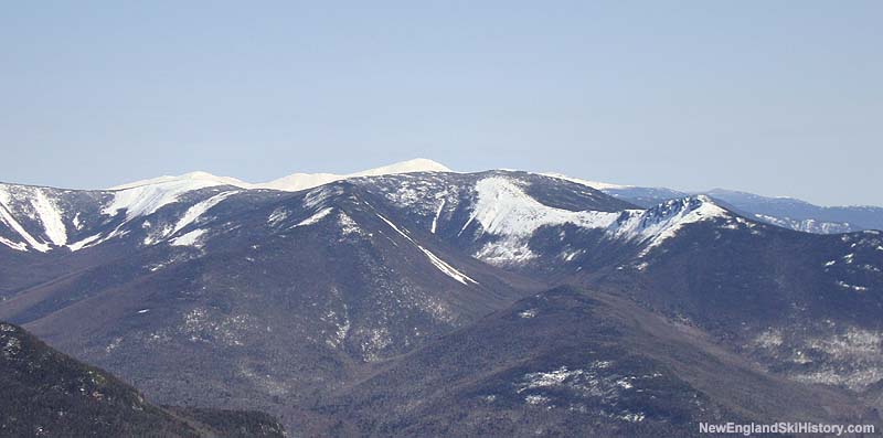 The western face of Mt. Guyot, West Bond, Mt. Bond, and Bondcliff as seen from Mt. Flume (2010)