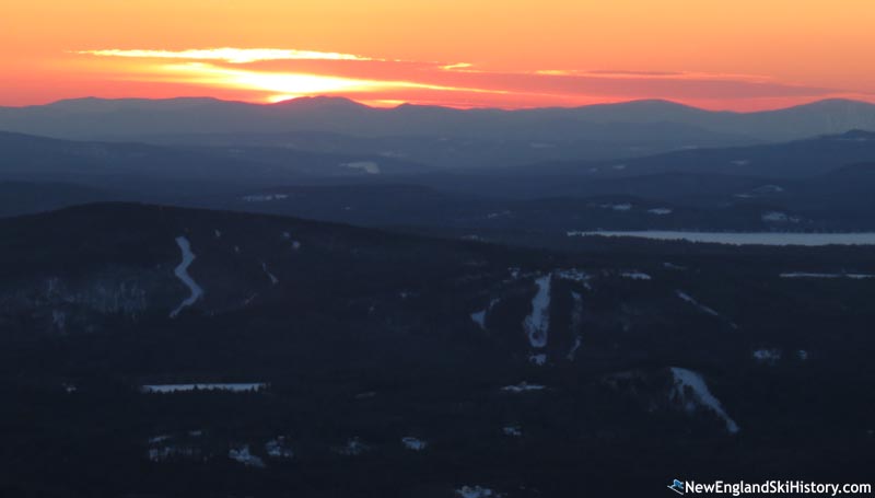 The view of the former King Ridge ski area (March 2015)