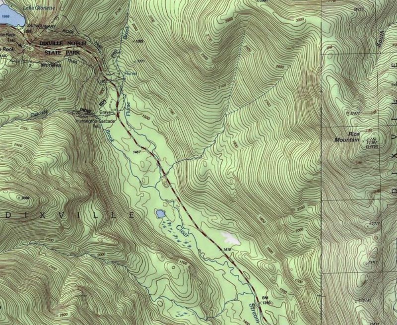Rice Mountain map