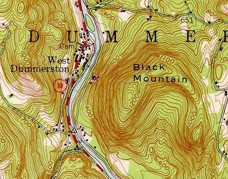 1954 USGS Topographic Map of Black Mountain