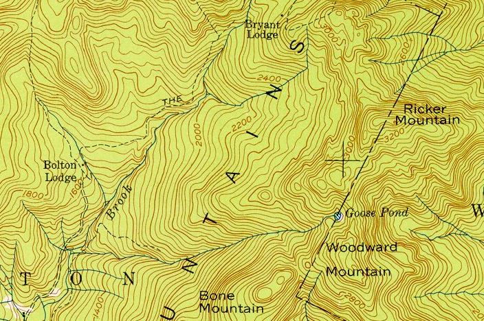 1948 USGS Topographic Map of Bolton Valley