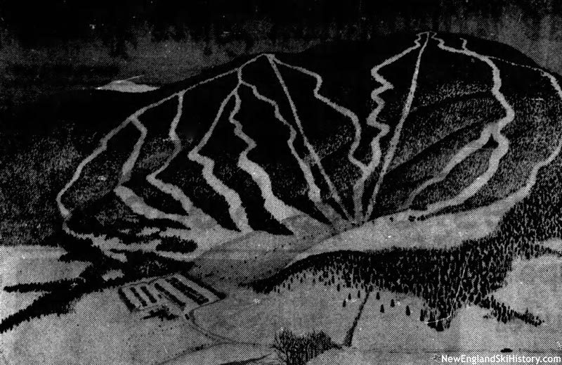 1962 rendering of Cold Hollow Mountain ski area