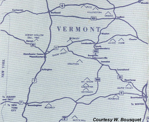 1965 Manchester Chamber of Commerce Location Map